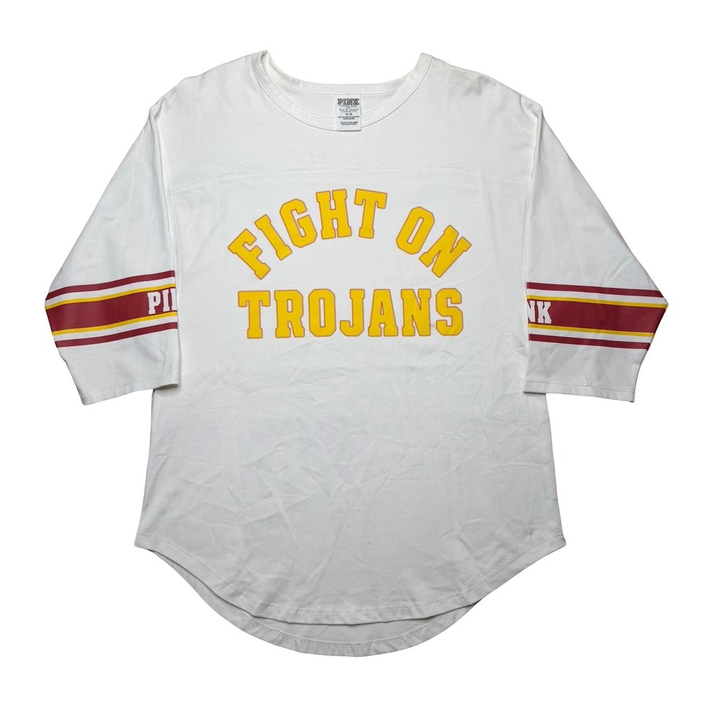 USC Trojans x Victoria's Secret Pink brand college women's shirt MEDIUM